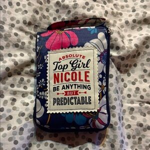 Nicole Navy Floral Tote